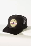 Friday Feelin Electric Rainbow Trucker Hat In Black
