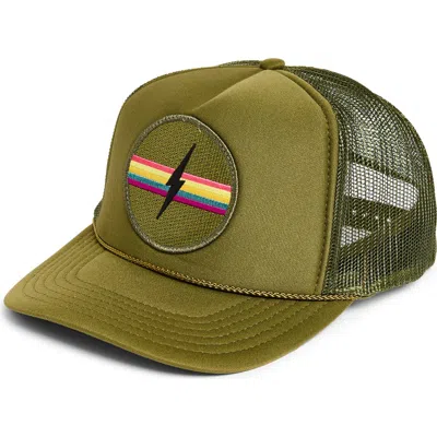 Friday Feelin ' Electric Rainbow Trucker Hat In Pink