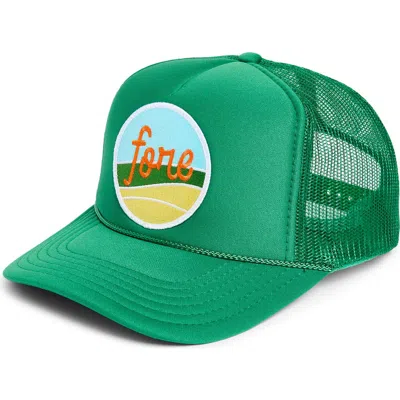 Friday Feelin ' Fore Trucker Hat In Green