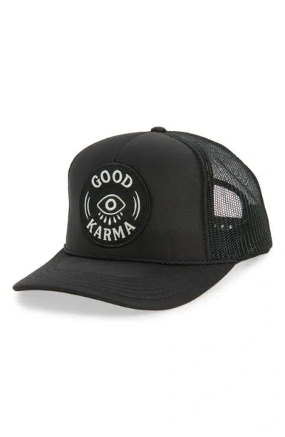 Friday Feelin ' Good Karma Trucker Hat In Orange