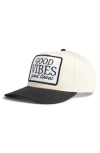Friday Feelin ' Good Vibes Good Times Baseball Hat In White