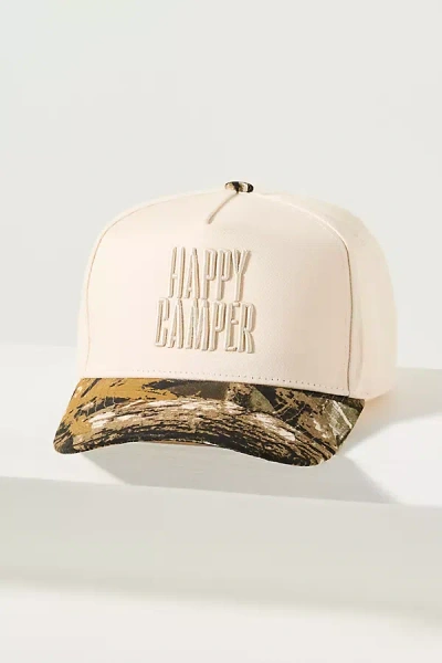 Friday Feelin Happy Camper Trucker Hat In Green