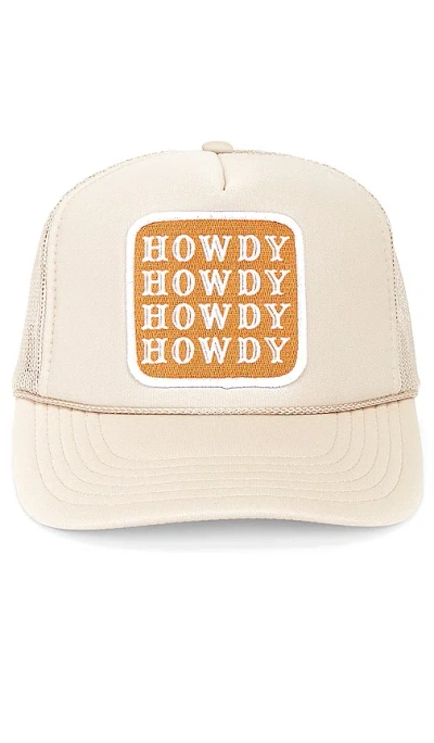 Friday Feelin Howdy Hat In 棕黄色