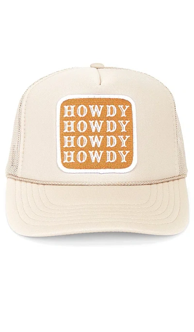 Friday Feelin Howdy Hat In Tan