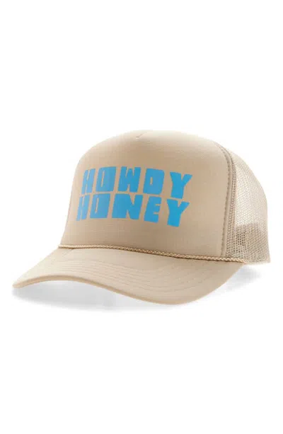 Friday Feelin ' Howdy Honey Baseball Cap In Tan