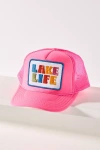 Friday Feelin Lake Life Trucker Hat In Pink