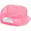 Friday Feelin ' Lightening Bolt Patch Trucker Hat In Pink