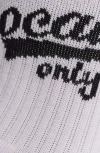 Friday Feelin ' Locals Only Crew Socks In White