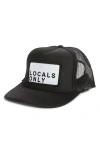 Friday Feelin Locals Only Trucker Hat In Black