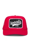 Friday Feelin Locals Only Script Trucker Hat