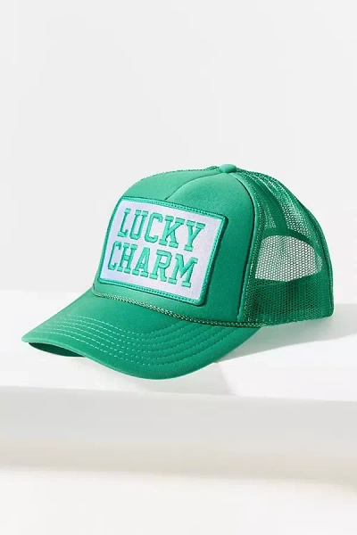 Friday Feelin Lucky Charm Trucker Hat In Green