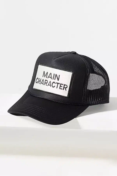 Friday Feelin Main Character Trucker Hat In Black