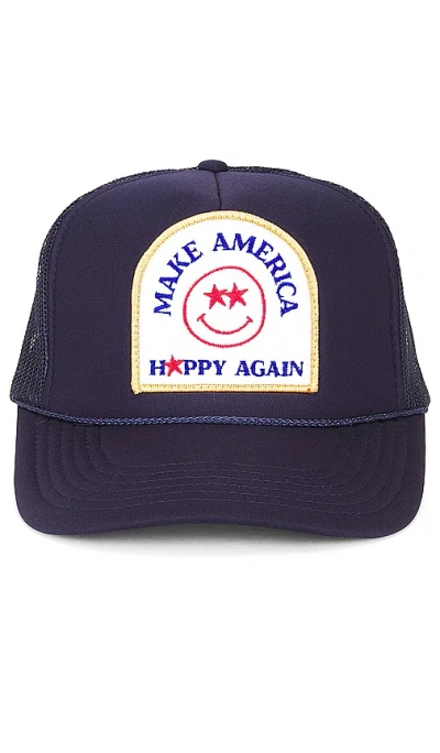 Friday Feelin Make America Happy Again Hat In 藏青色