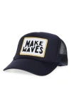 Friday Feelin ' Make Waves Patch Trucker Hat