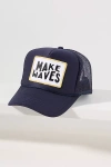 Friday Feelin Make Waves Trucker Hat In Blue