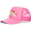 Friday Feelin ' Merry Af Baseball Cap In Pink