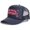 Friday Feelin ' Merry Bright Stars Trucker Hat In Blue
