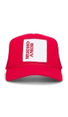 Friday Feelin Mucho Amor Trucker Hat In Red