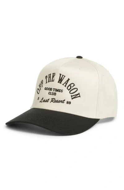 Friday Feelin ' Off The Wagon Adjustable Snapback Hat In White