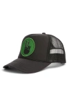 Friday Feelin ' Peace On Earth Patch Trucker Hat In Black