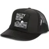 Friday Feelin ' Salty Moms Club Patch Trucker Hat In Black