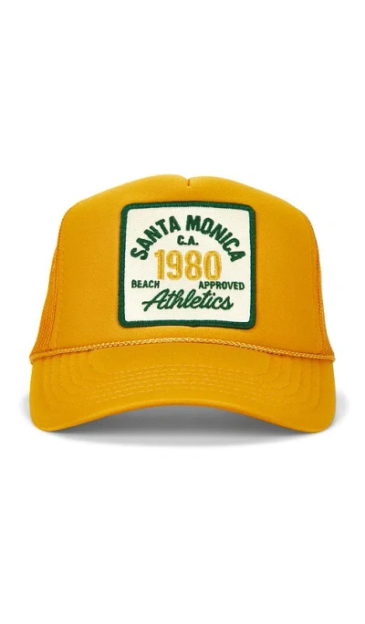 Friday Feelin Santa Monica Athletics Hat In Yellow