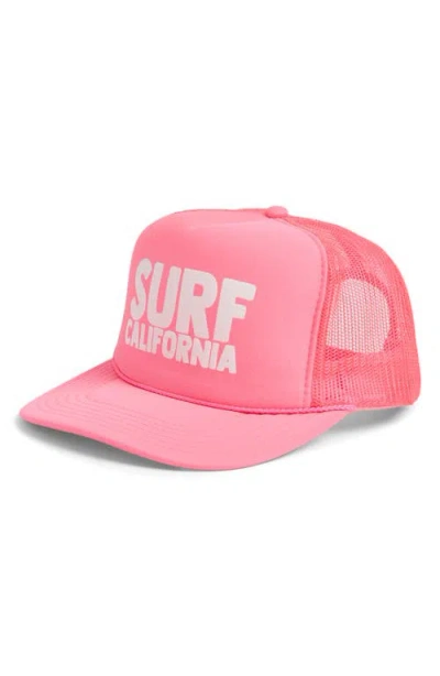 Friday Feelin ' Surf Ca Trucket Hat In Pink