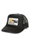 Friday Feelin ' Take A Hike Patch Trucker Hat In Black