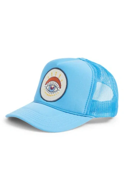 Friday Feelin ' Third Eye Trucker Hat In Blue