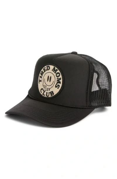 FRIDAY FEELIN FRIDAY FEELIN’ TIRED MOMS CLUB PATCH TRUCKER HAT