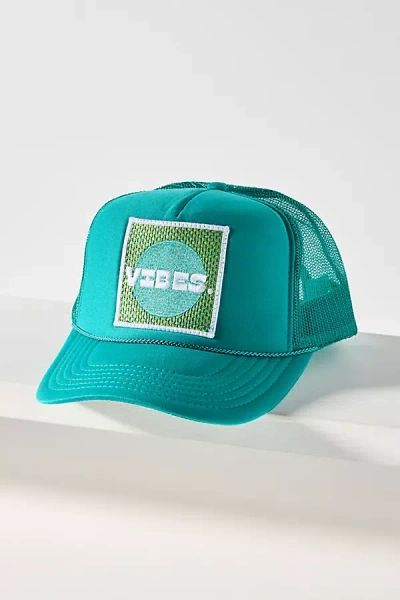 Friday Feelin Vibes Trucker Hat In Green