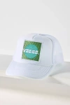Friday Feelin Vibes Trucker Hat In White