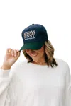 Friday + Saturday Always Sunny! Hat In Navy/green In Multi