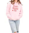 Friday + Saturday Love Made Me Crazy Hoodie In Light P In Multi