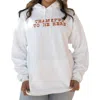 Friday + Saturday Thankful To Be Here Hoodie In White In White