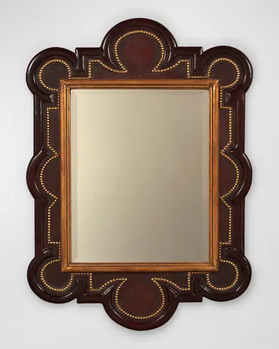Friedman Brothers 7026 Crackled Wood Wall Mirror - 56" In Ancient Gold / Royal Gold / Crackle