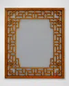 Friedman Brothers 7230 Bamboo Wall Mirror In Ancient Gold