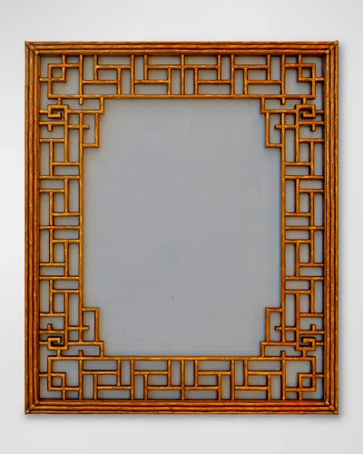 Friedman Brothers 7230 Bamboo Wall Mirror In Ancient Gold