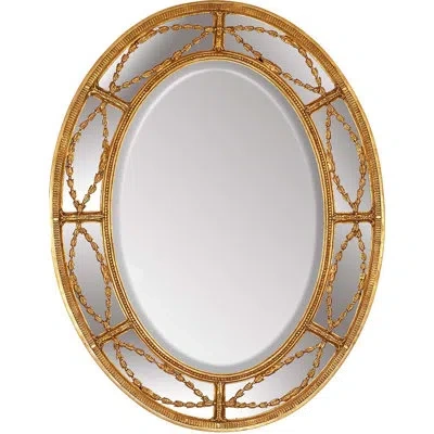 Friedman Brothers Adamesque Traditional Beveled Accent Mirror In Gold