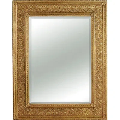 Friedman Brothers Coventry Arms Wall Mounted Jewelry Armoire With Mirror In Gold