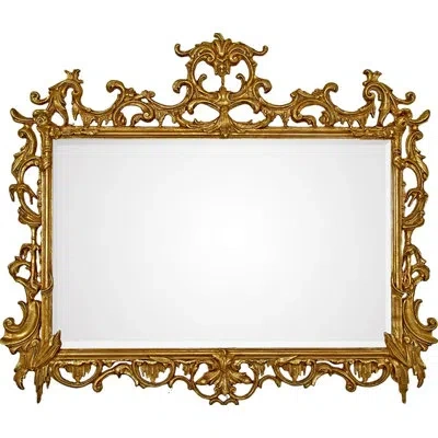 Friedman Brothers Lady Marlowe Traditional Beveled Accent Mirror In Gold