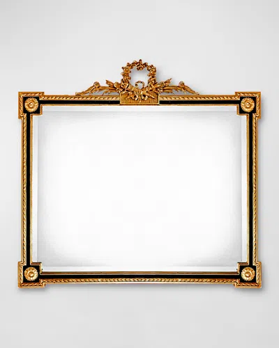 Friedman Brothers Le Pierre Mirror In Windsor Gold / Antique Black