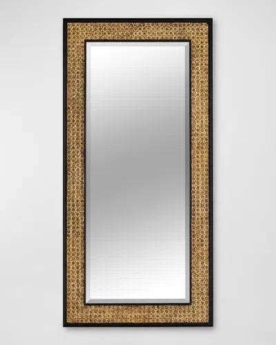 Friedman Brothers Lord Snowdon Mirror In Windsor Gold / Antique Black