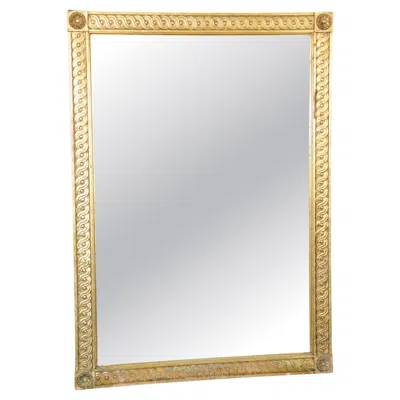 Pre-owned Friedman Brothers Louis Xvi Style Carved Gilt Mirror By  In Brown