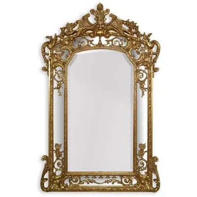 Friedman Brothers Park Lodge Traditional Beveled Accent Mirror In Gold