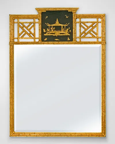 Friedman Brothers Shun Wo Dynasty Mirror In Classic Gold / Ant Black