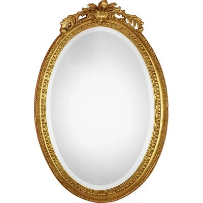 Friedman Brothers The Bainbridge Traditional Beveled Accent Mirror In Gold