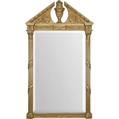 Friedman Brothers The Burke Traditional Beveled Accent Mirror In Gold