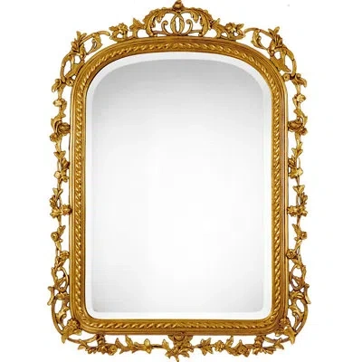 Friedman Brothers The Cromwell Traditional Beveled Accent Mirror In Gold