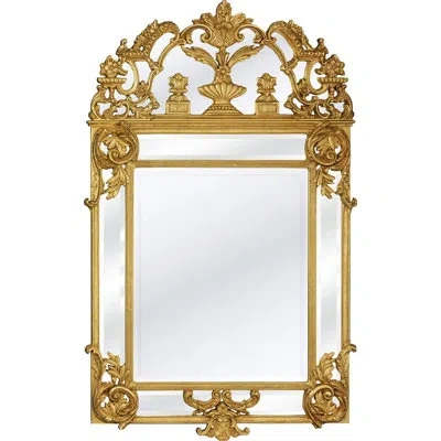 Friedman Brothers The Empress Eugenie Traditional Beveled Accent Mirror In Gold